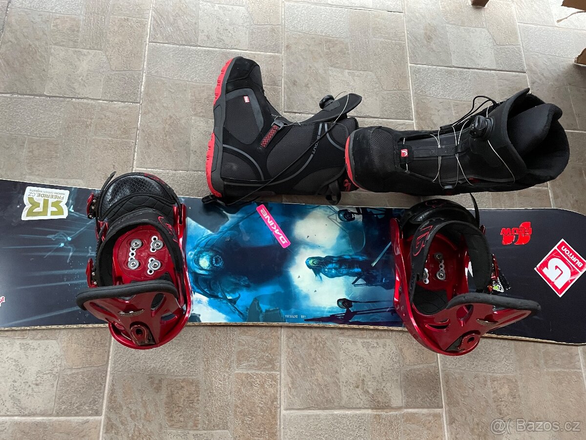 Snowboard Sims Chaos 160 cm +vázání Burton Custom boty 42 - 3