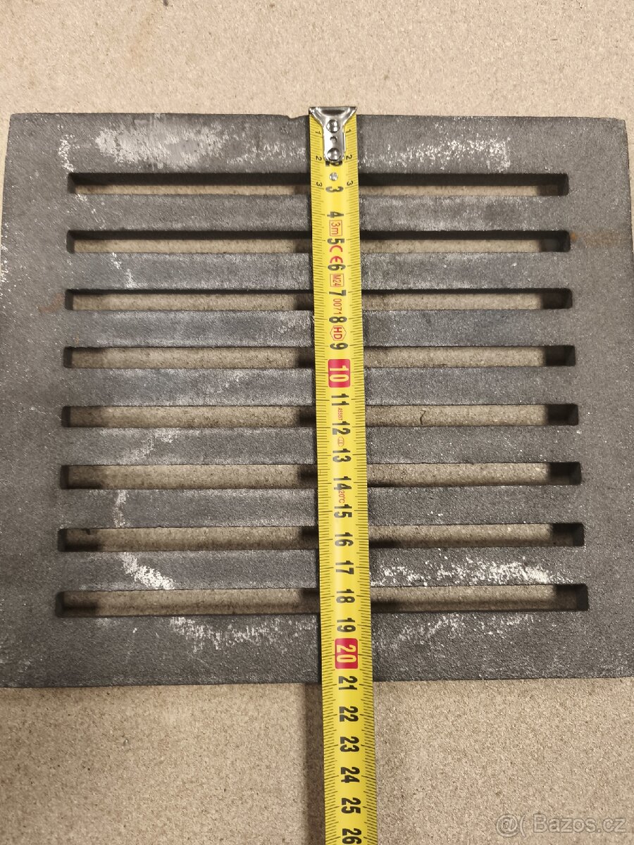 Litinový rošt 23,7x21 cm - 3