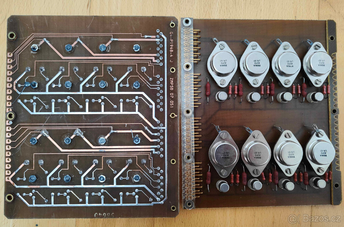 TESLA set 4ks modulových desek - RETRO ELEKTRONIKA - 3