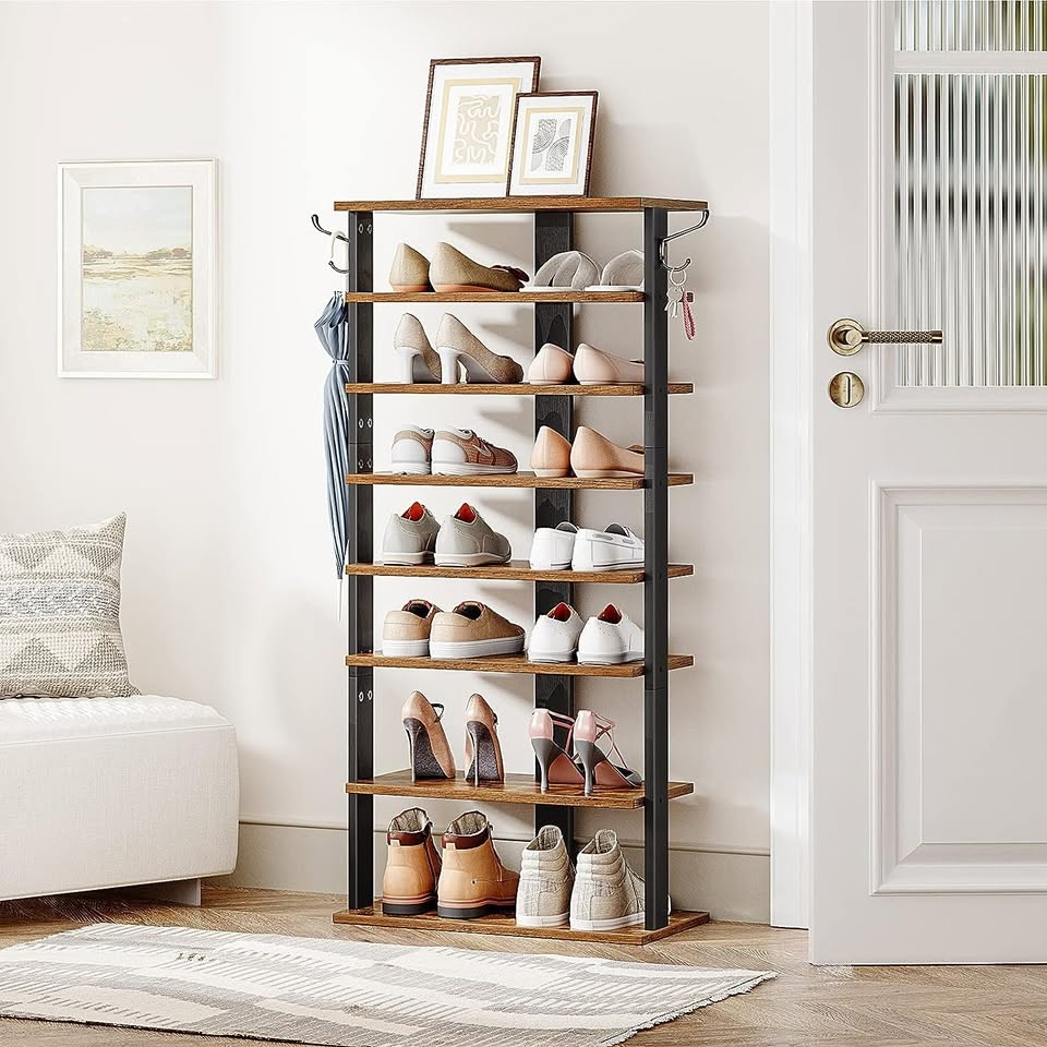 8-patrový industriální nebo bílý botník - 3