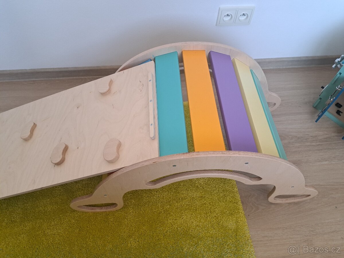 Montessori houpačka 5in1 s prknem - 3