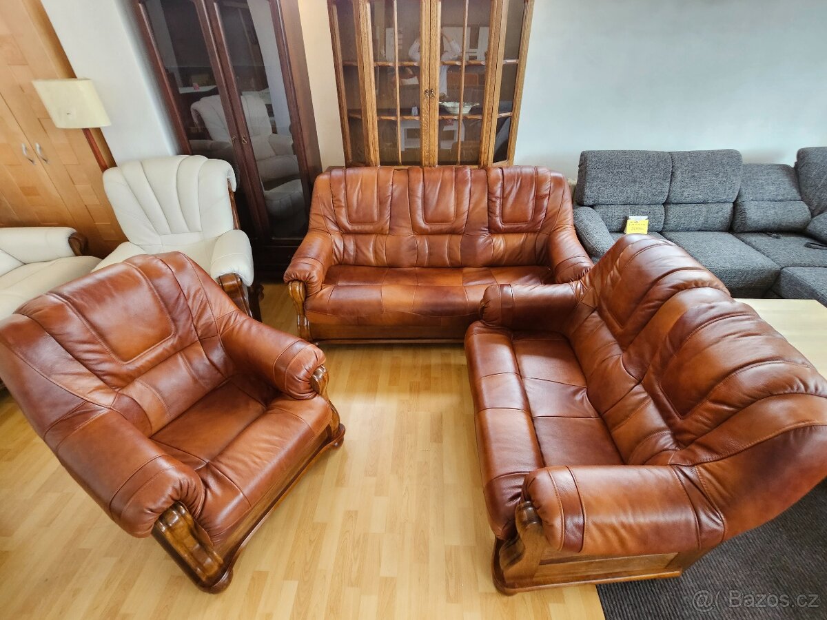 Kožená sedací souprava Romaaa 3+2+1 - 3