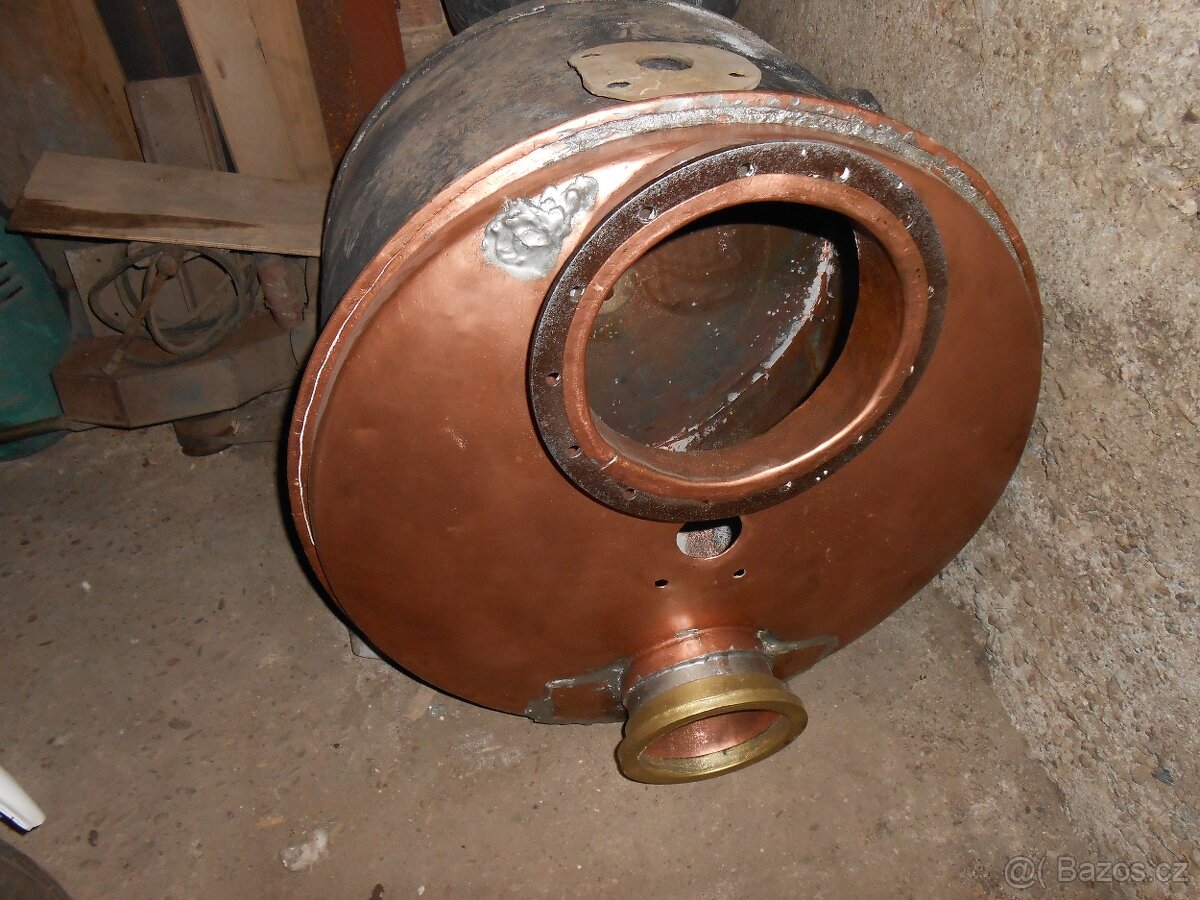Prodám krásný měděný kotel 80 litrů. - 3