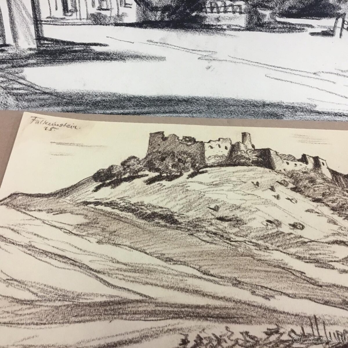 Jan Konůpek dve originalni kresby - 3