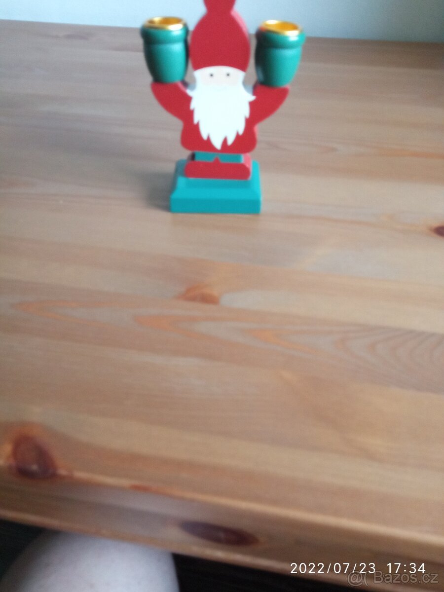 Vánoční svícen dřevěný - 3