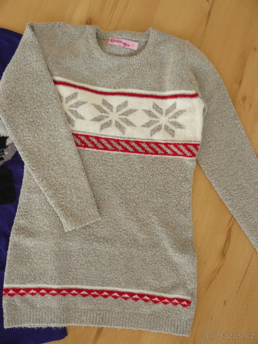 Svetr dívčí 2x vel. 134 / 140 /146 - 3