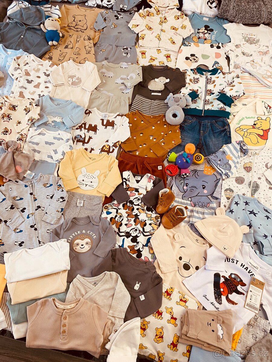 Balík oblečení na miminko 0-6 m neutrál Rezervace - 3