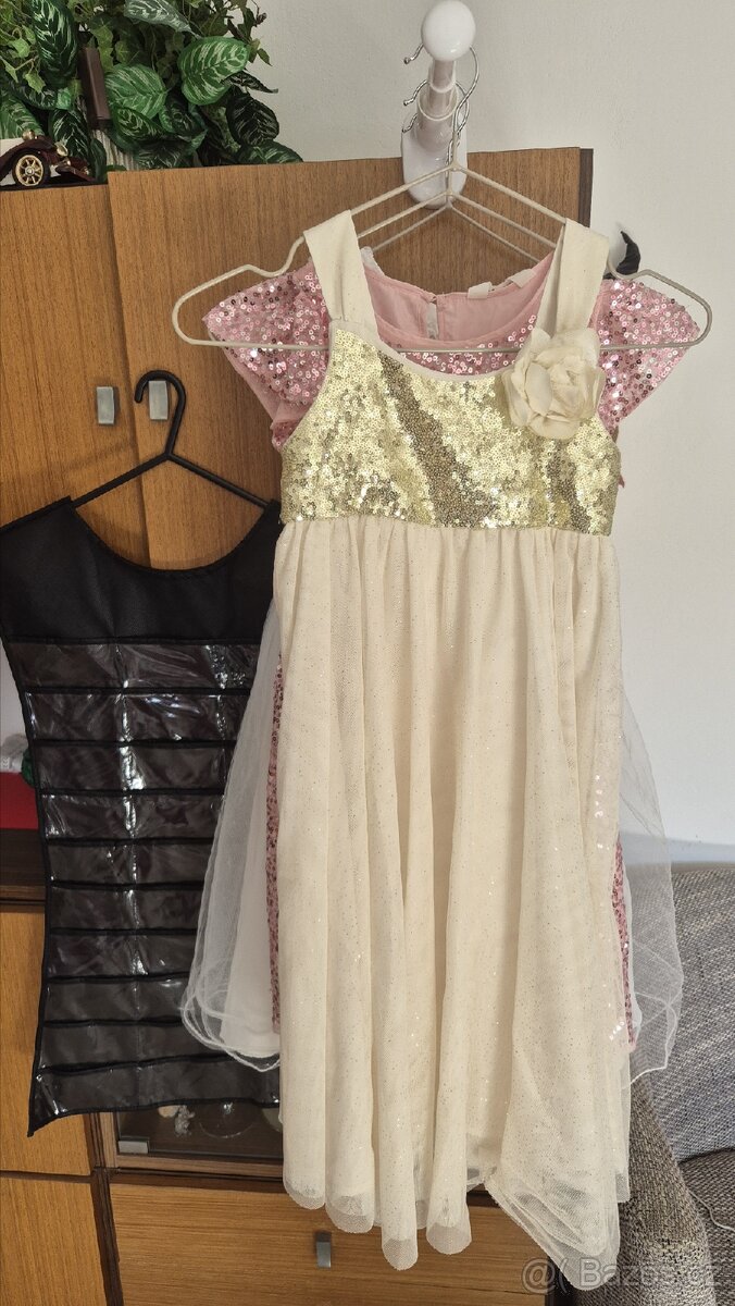 Dívčí slavnostní šaty vel. 6-7 let - 3