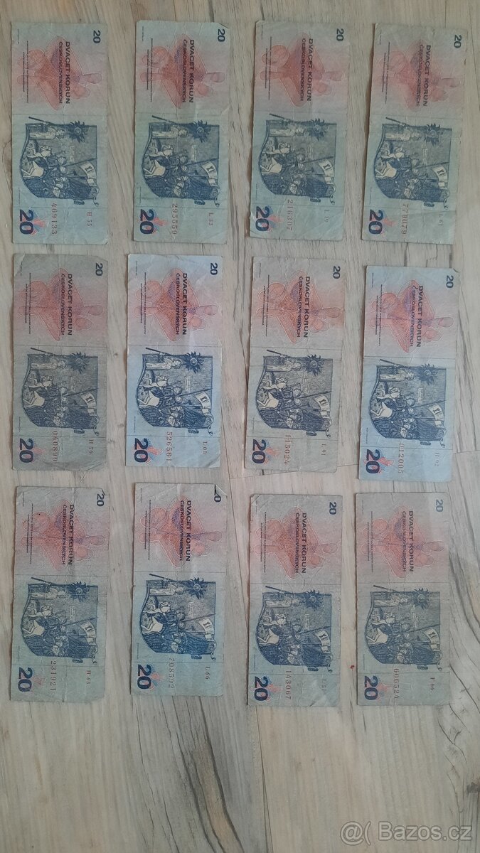 Československé bankovky 20 50 - 3