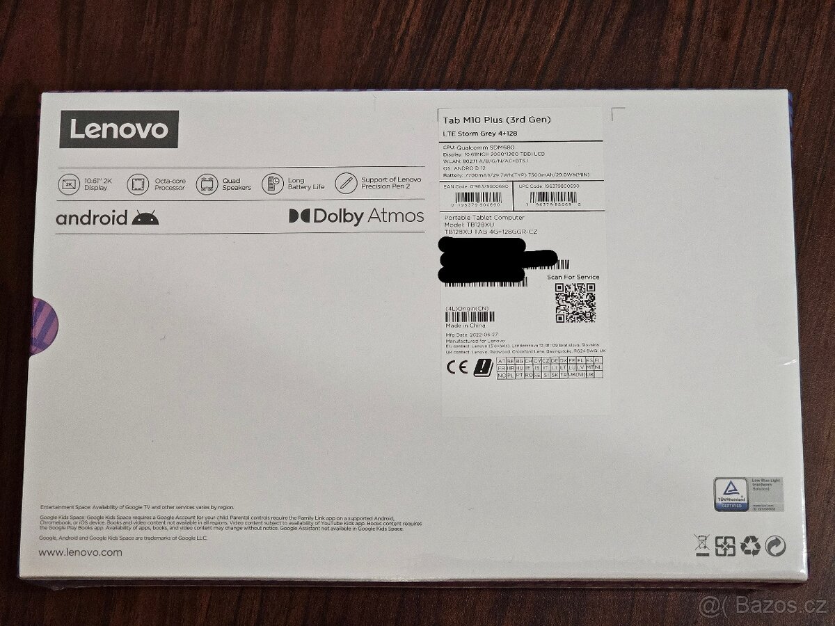 tablet Lenovo Tab M10 Plus 4/128GB (neotevřené balení) - 3