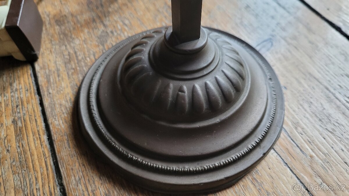 Lampa mosazná posuvná stolní starožitná funkční - 3