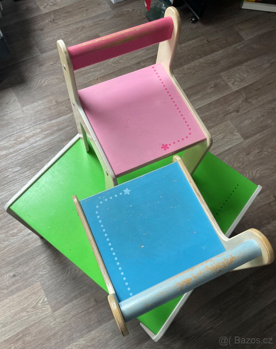 Haba - dětský stoleček a dvě židličky - 3