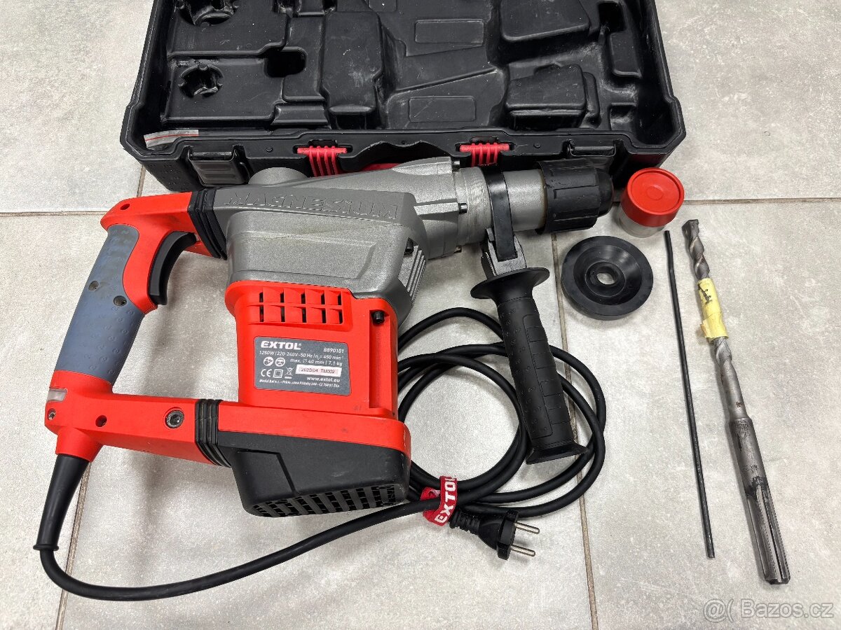 Vrtací kladivo EXTOL PREMIUM PHD2 včetně kufru - 3