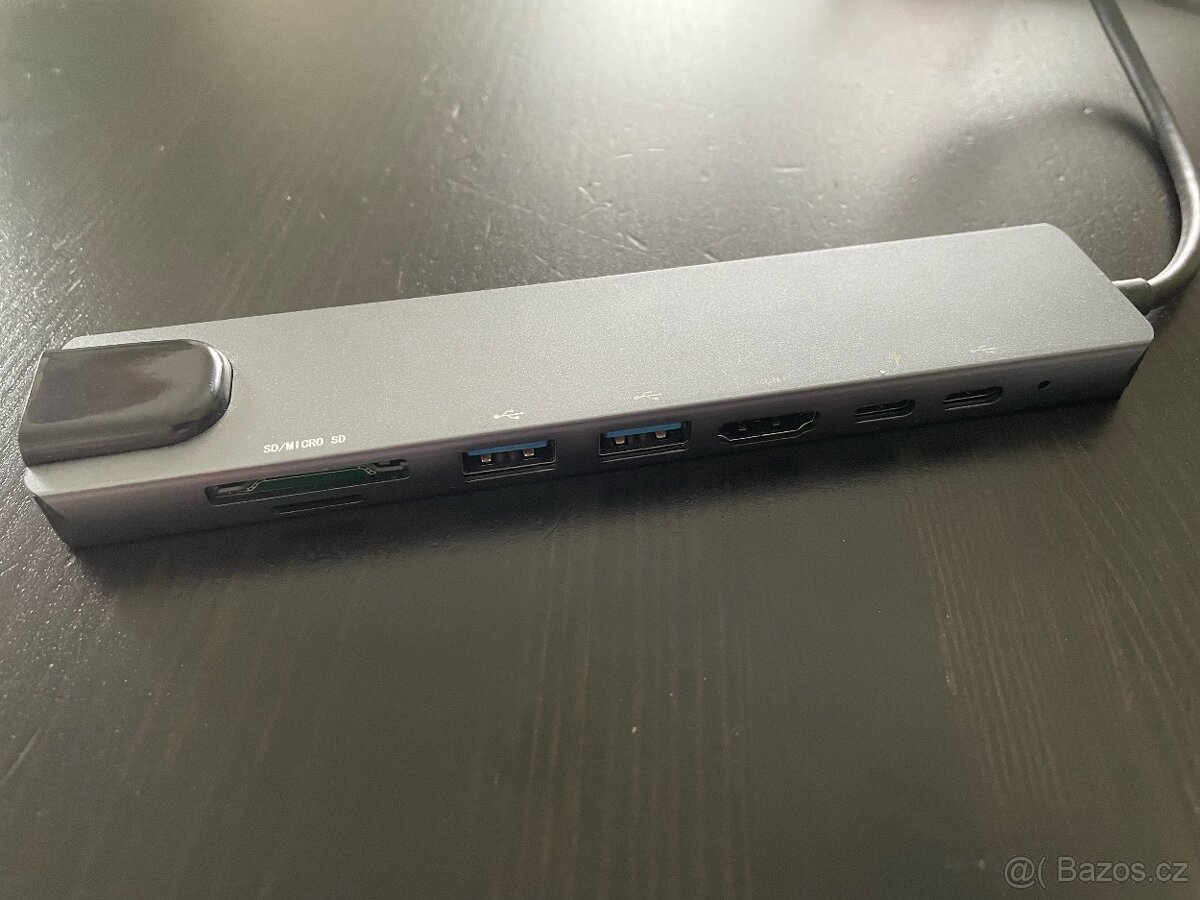 USB-C hub 8 in 1 (HDMI, PowerDelivery, LAN, USB 3.1, SD/TF) - 3