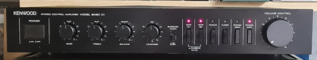 KENWOOD STEREO CONTROL AMPLIFIER BASIC C1 - 3