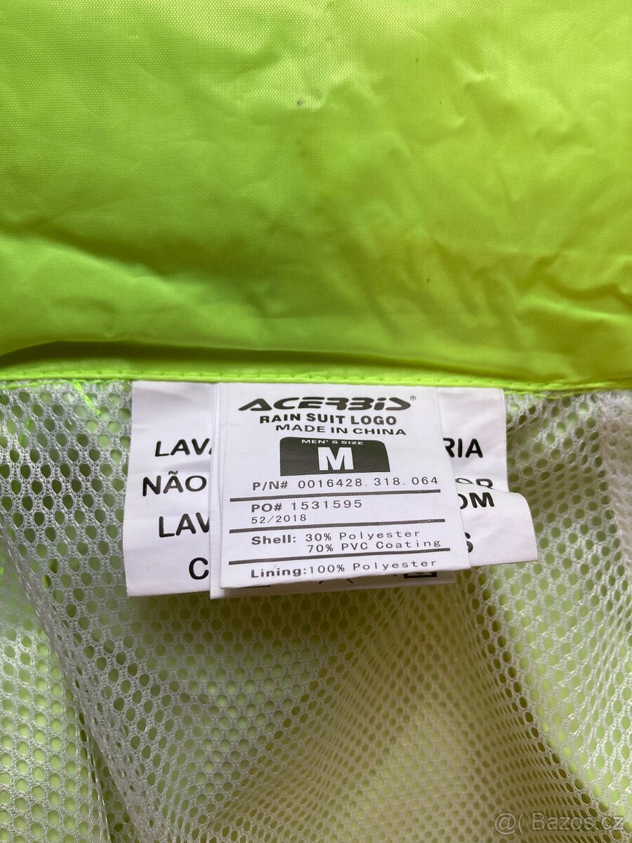 Nepromoky Acerbis dvoudílné, vel. M - 3