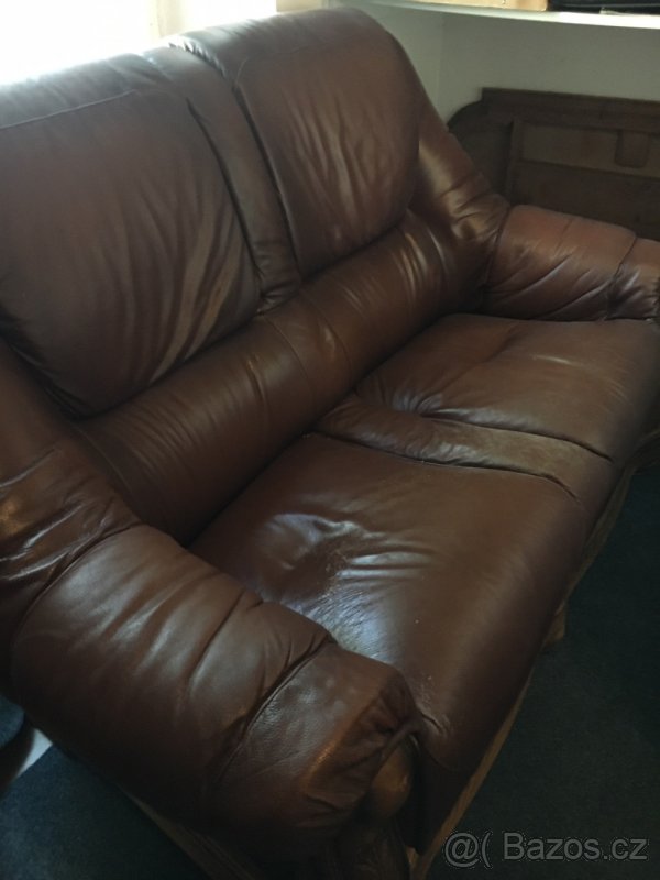 Kožená sedací souprava 3+2 - 3