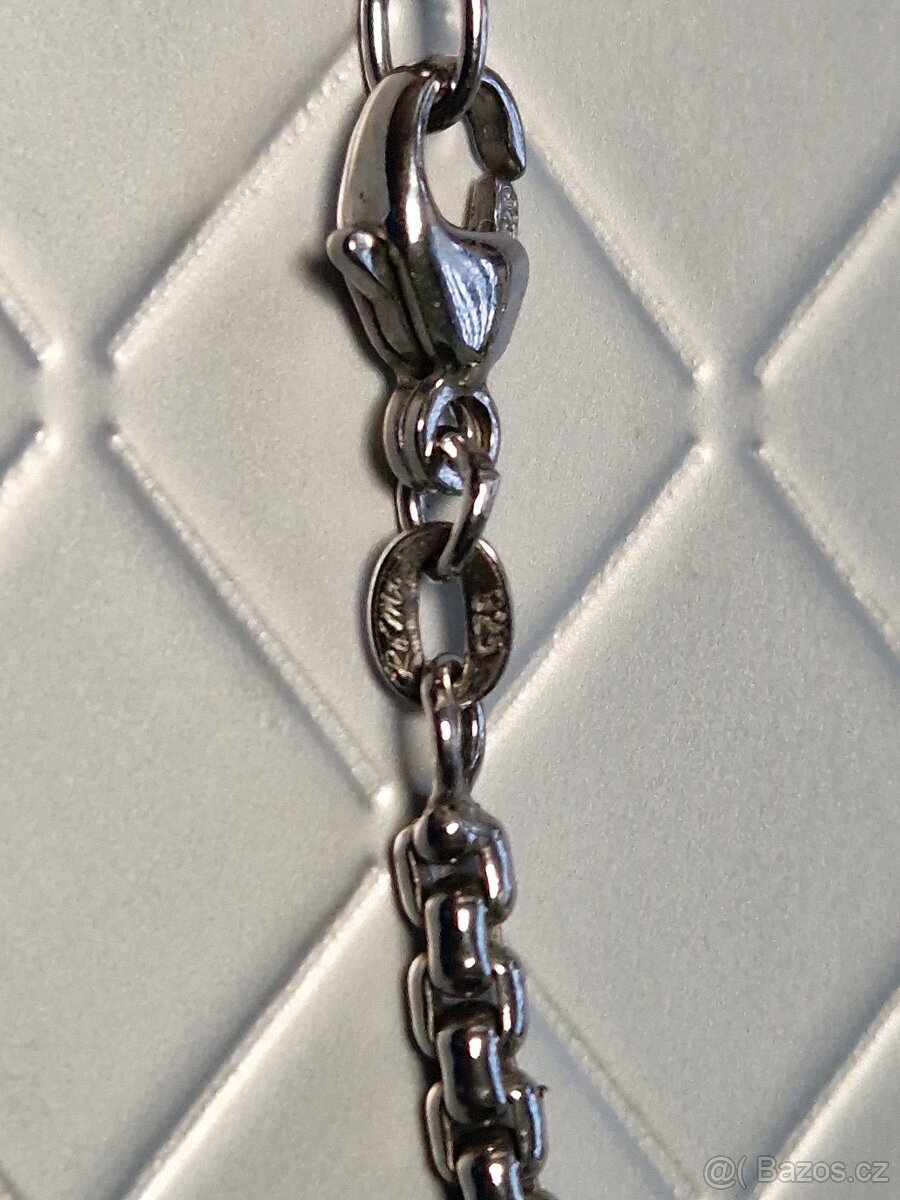 ⭐ 925/1000 – Stříbrný luxusní Náhrdelník s náušnicemi ⭐ - 3