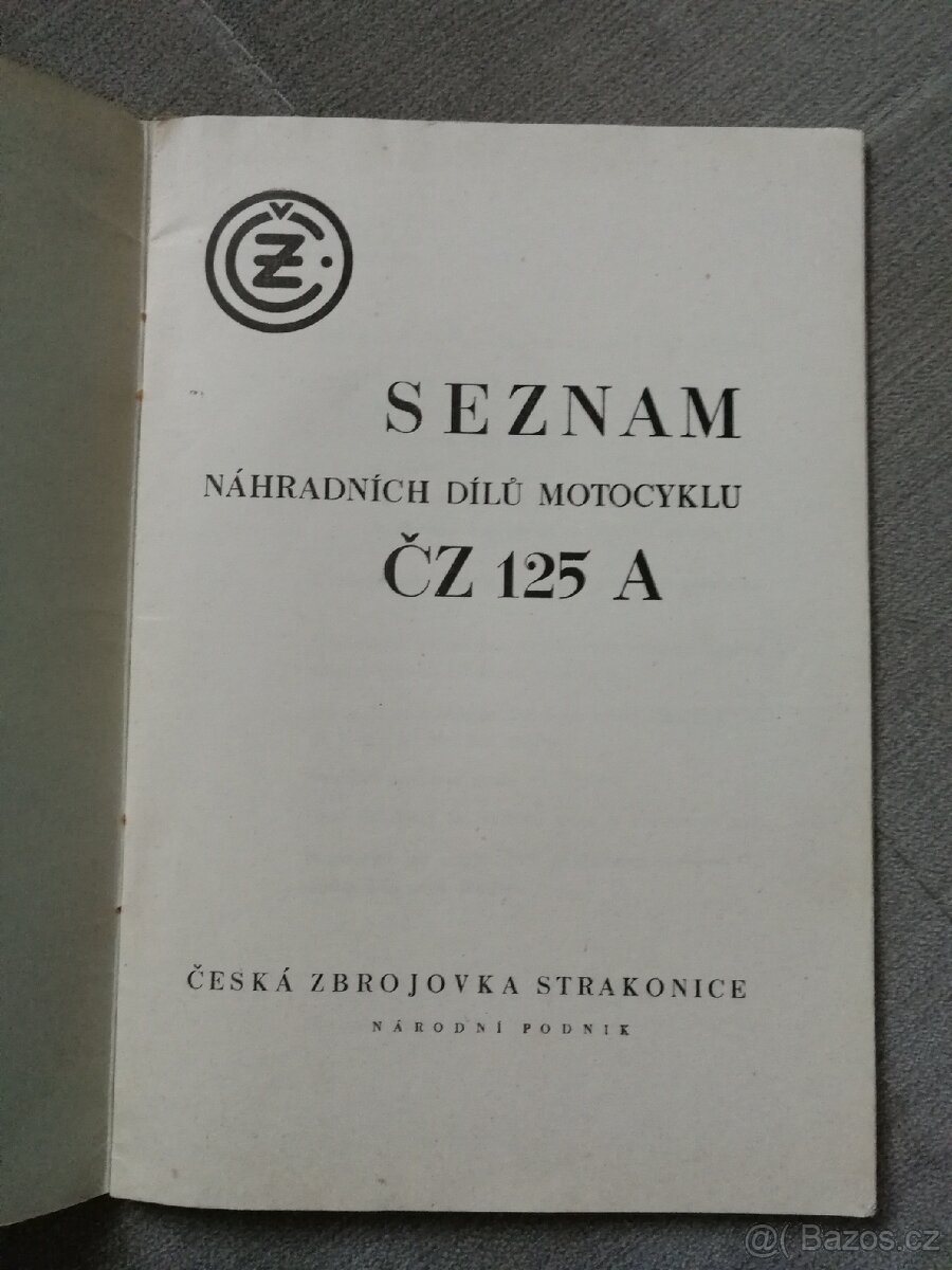 ČZ 125 A Seznam náhradních dílů - 3