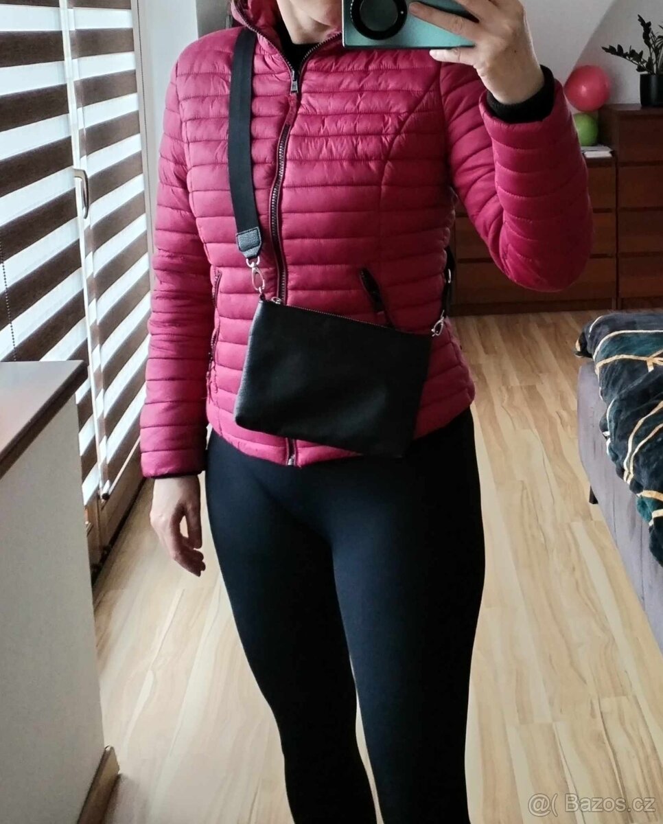 Podzimní jarní prošívaná vínová bunda Navahoo Kimuk S - 3