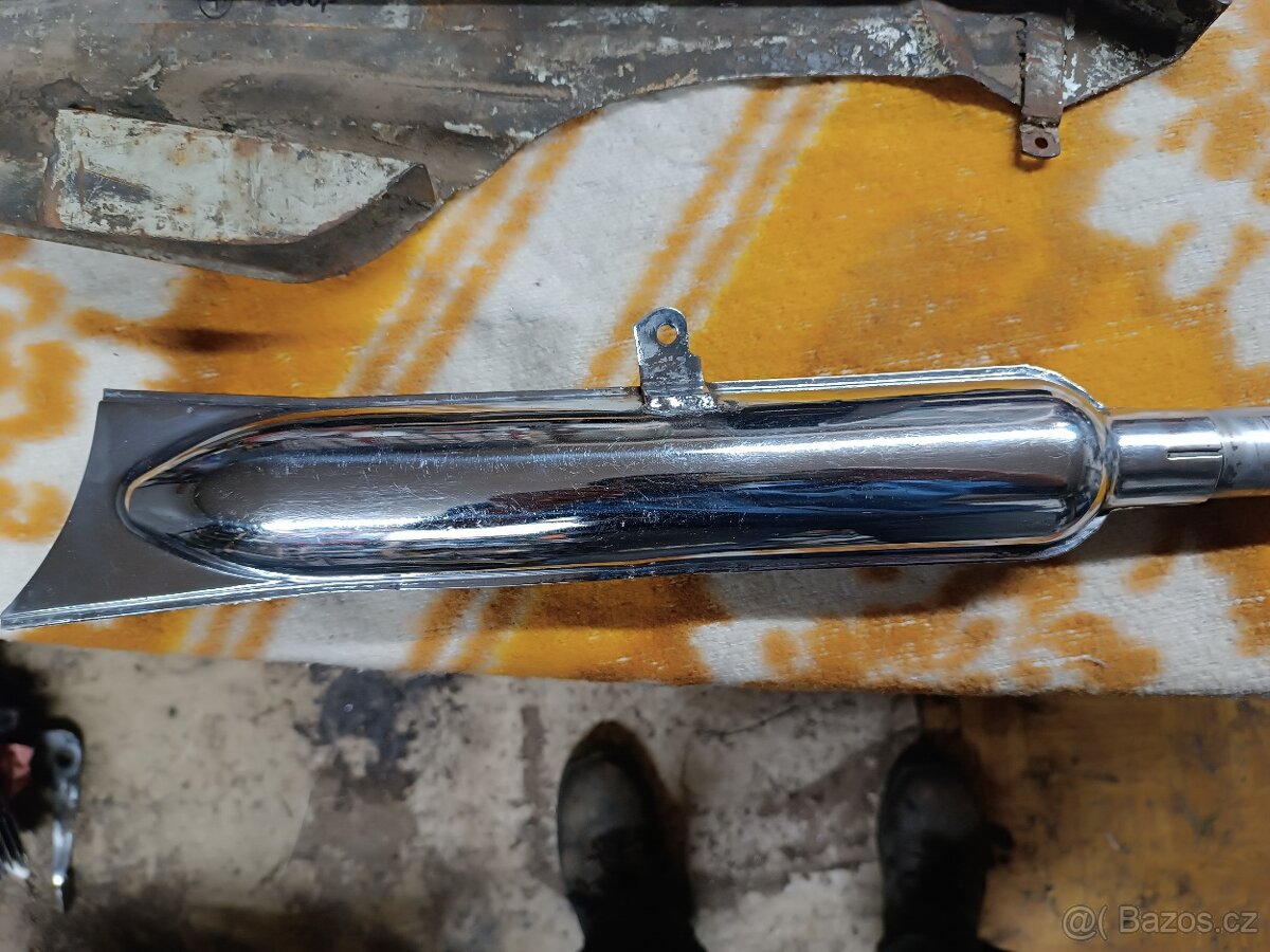Maska Jawa,výfuk čz 150c,zadní světlo,pulbuben,mustang - 3