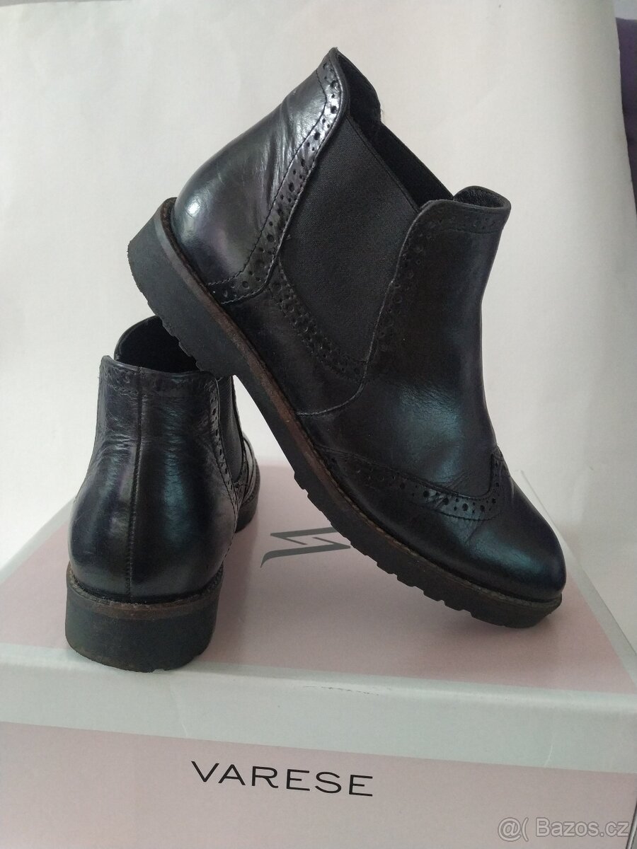 Dámské kožené boty, velikost 39 - 3