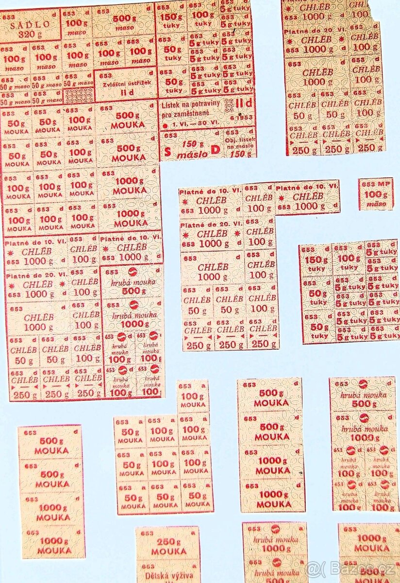 Potravinové lístky - 3