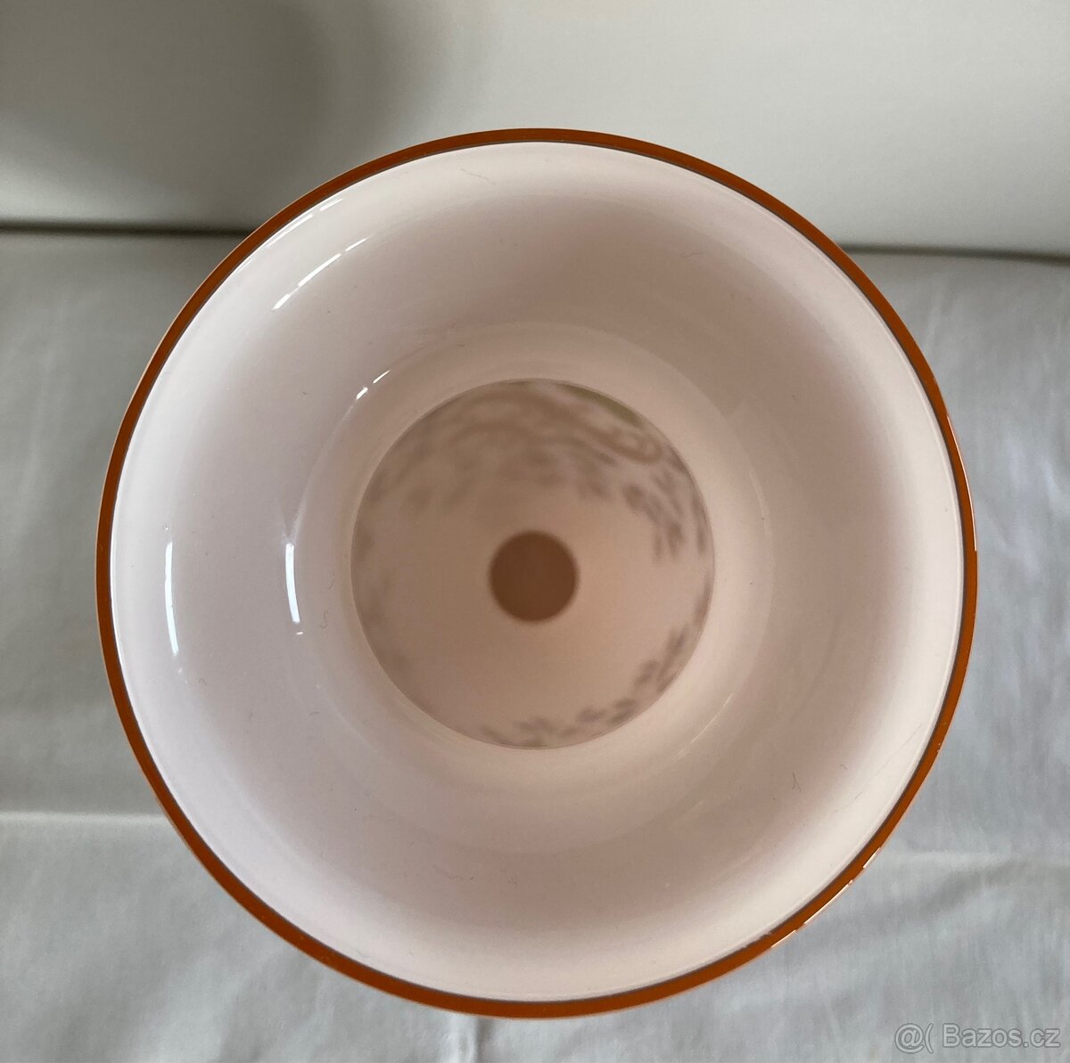 Růžová skleněná váza - 3