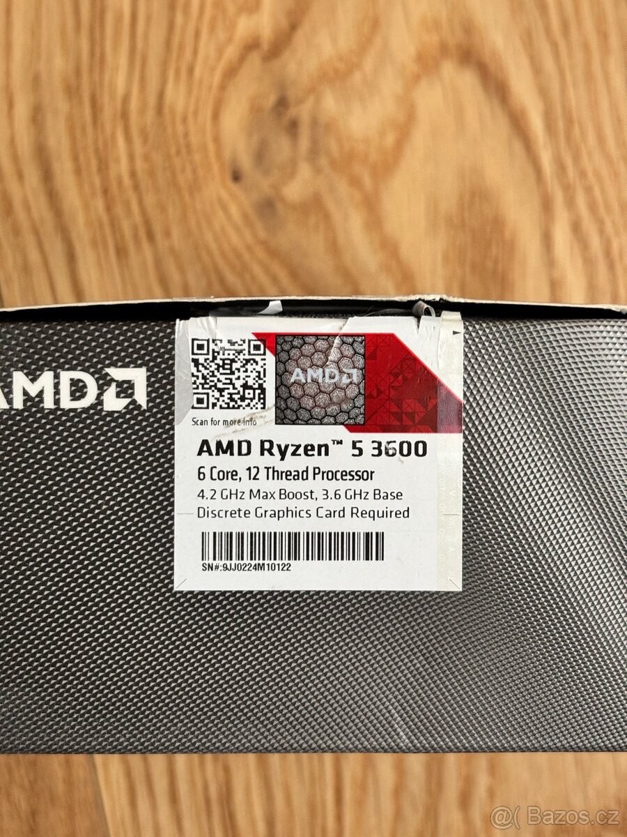 AMD Ryzen 5 3600 s chladičem - 3