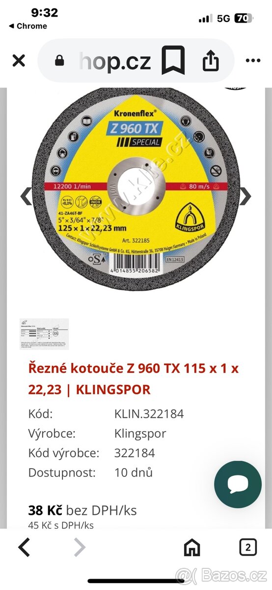 ŘEZNÝ KOTOUČ 115 - 3