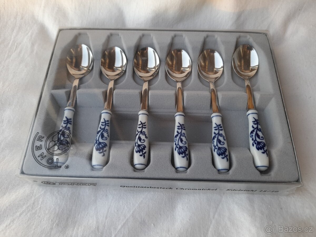Prodám cibulák kávové lžičky, dezertní vidličky 1.Tř - 3
