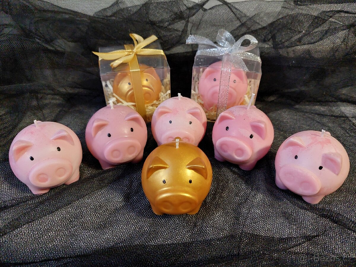 Prasátko pro-Sójová svíčka - 3