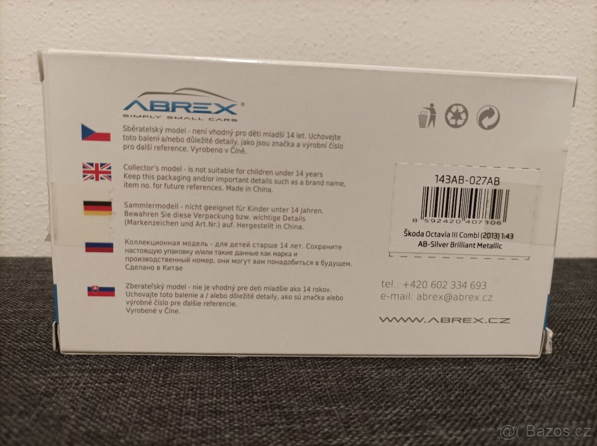 Škoda OCTAVIA III Combi zásahová jednotka POLICE ABREX 1:43 - 3