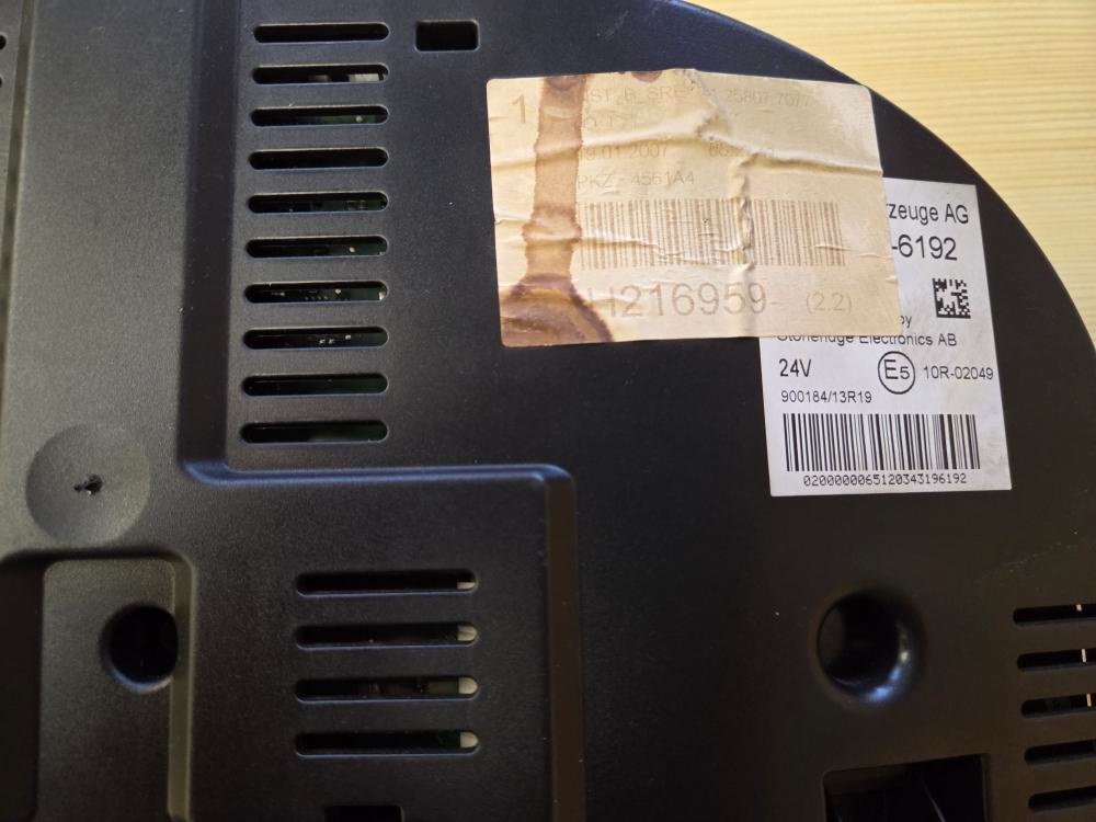 MAN TGA TGX přístrojová deska - 3