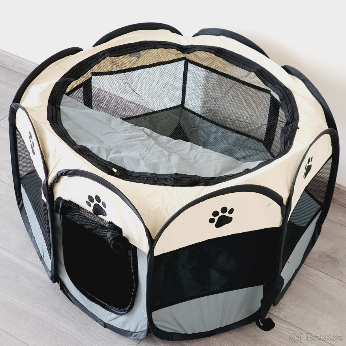 Velká skládací ohrádka pro psy 114x114x58 cm - nové - 3