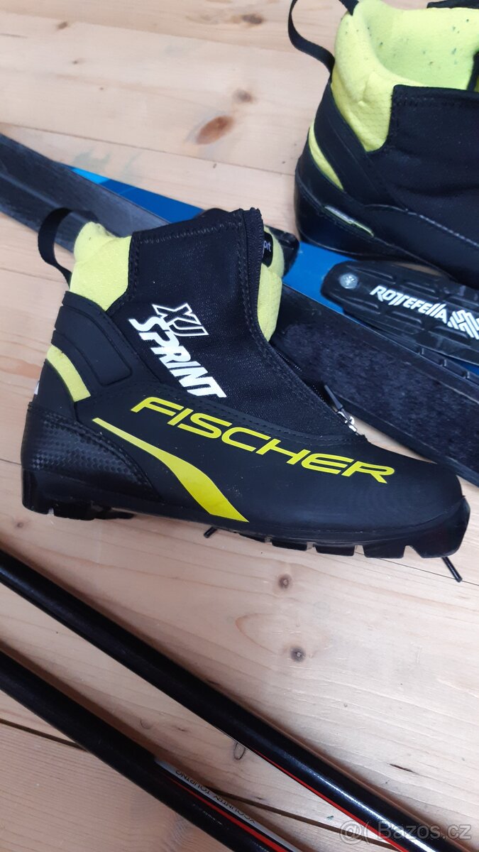 Dětské běžecké lyže Inovik 150 s pásy,125 cm komplet i boty - 3