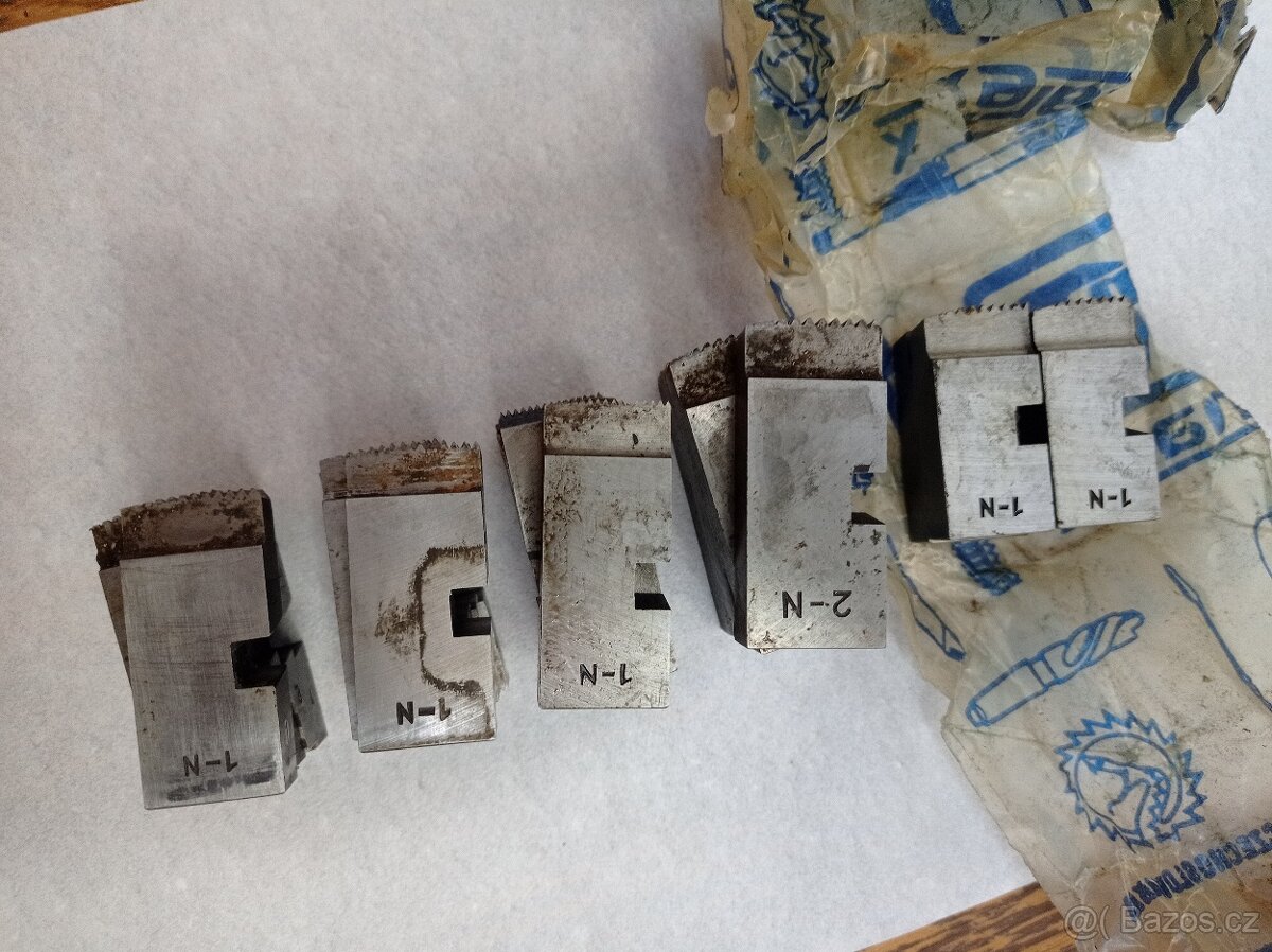 Závitové čelisti radiální ,sady - 3