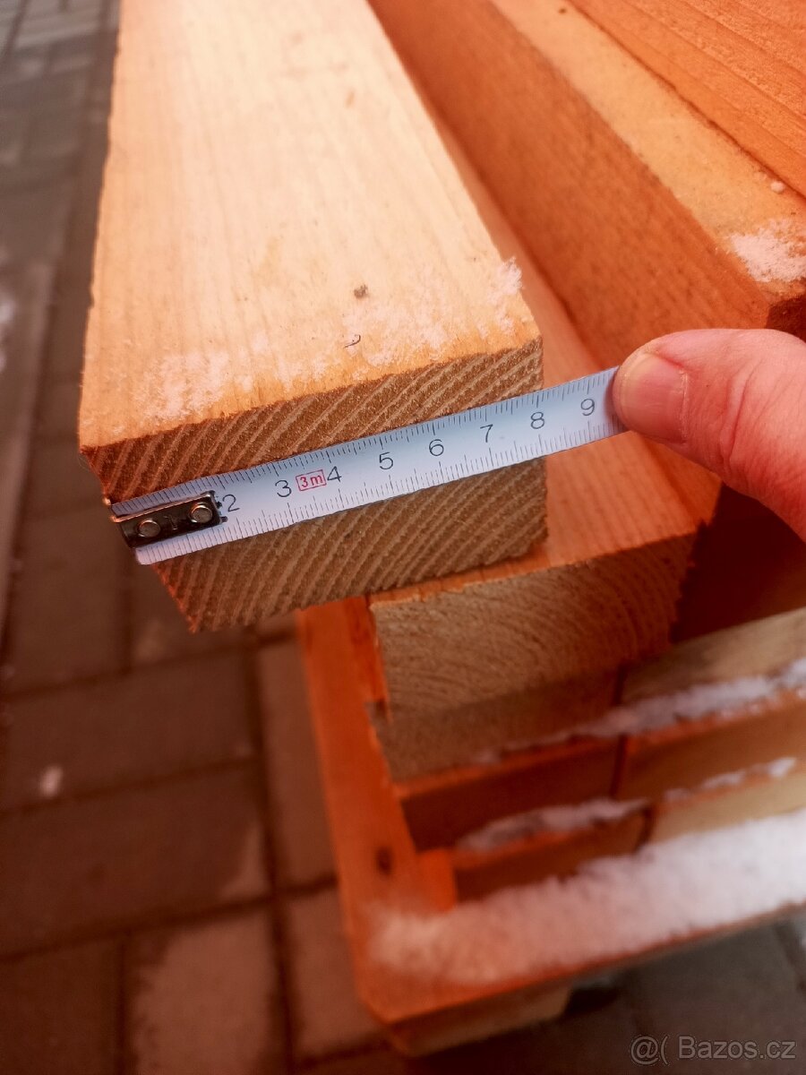 Prodám dřevěné trámky 8 x 6 x 110 cm SLEVA - 3