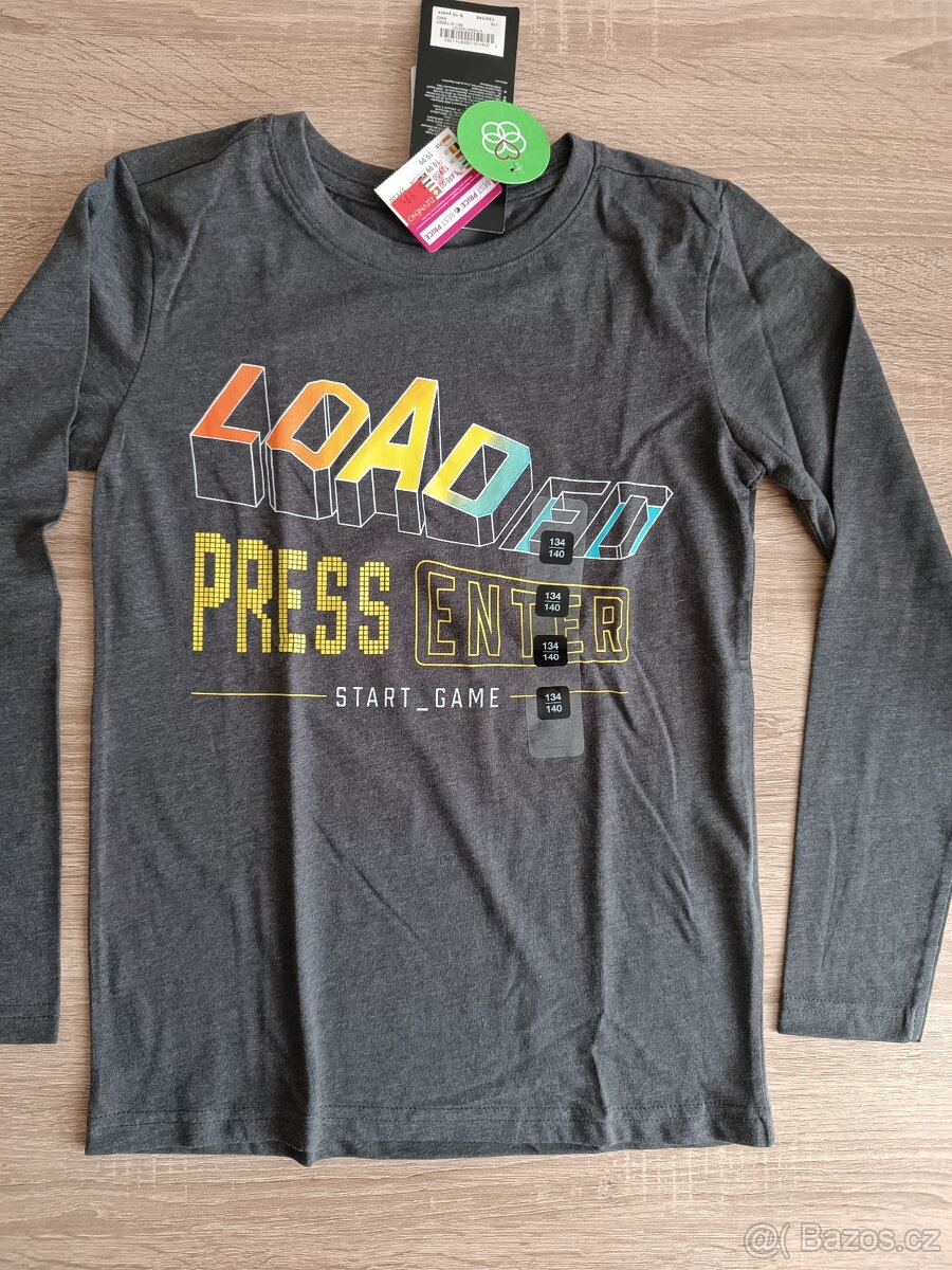 Nová trička - 5 ks - vel. 134/140 - 3