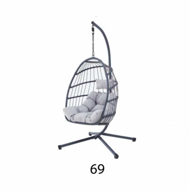 Závěsné křeslo (houpačka) šedá barva - 3