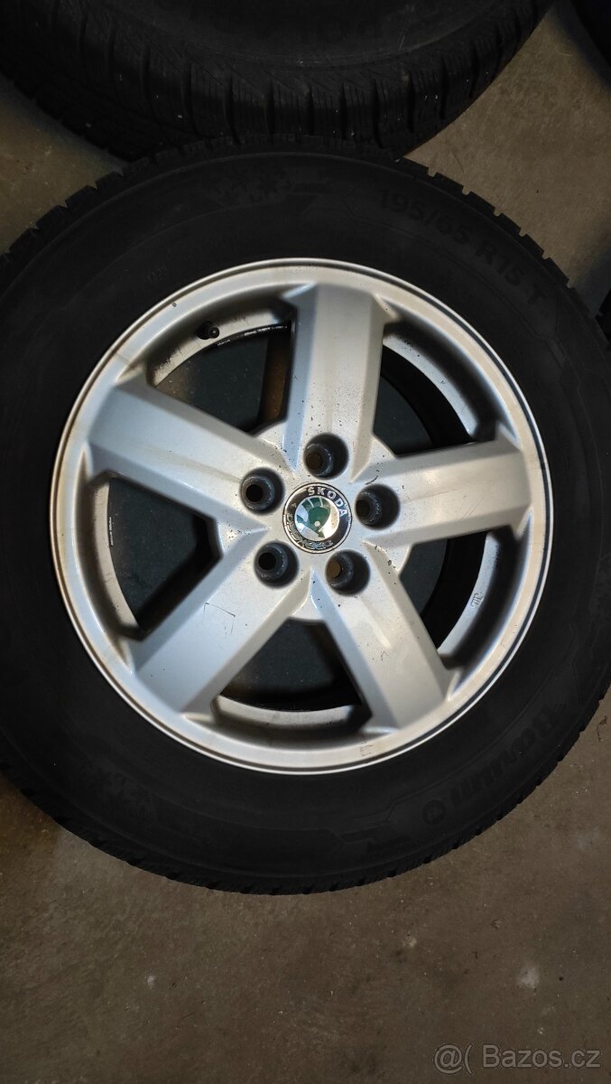 Kola zimní 195/65 R15, rozteč 5x100 fabia,octavia - 3