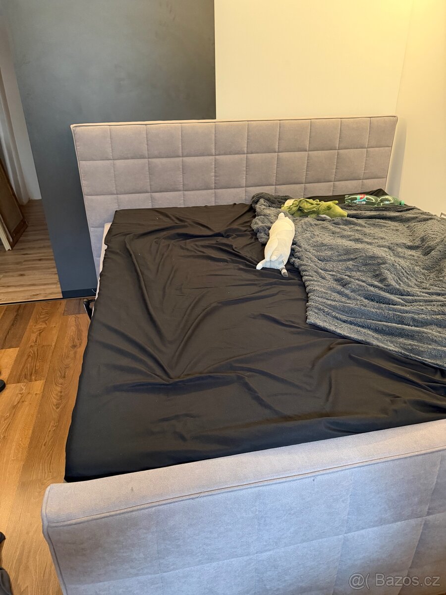 Elektrická polohovací postel s matracemi a topperem 180x200 - 3