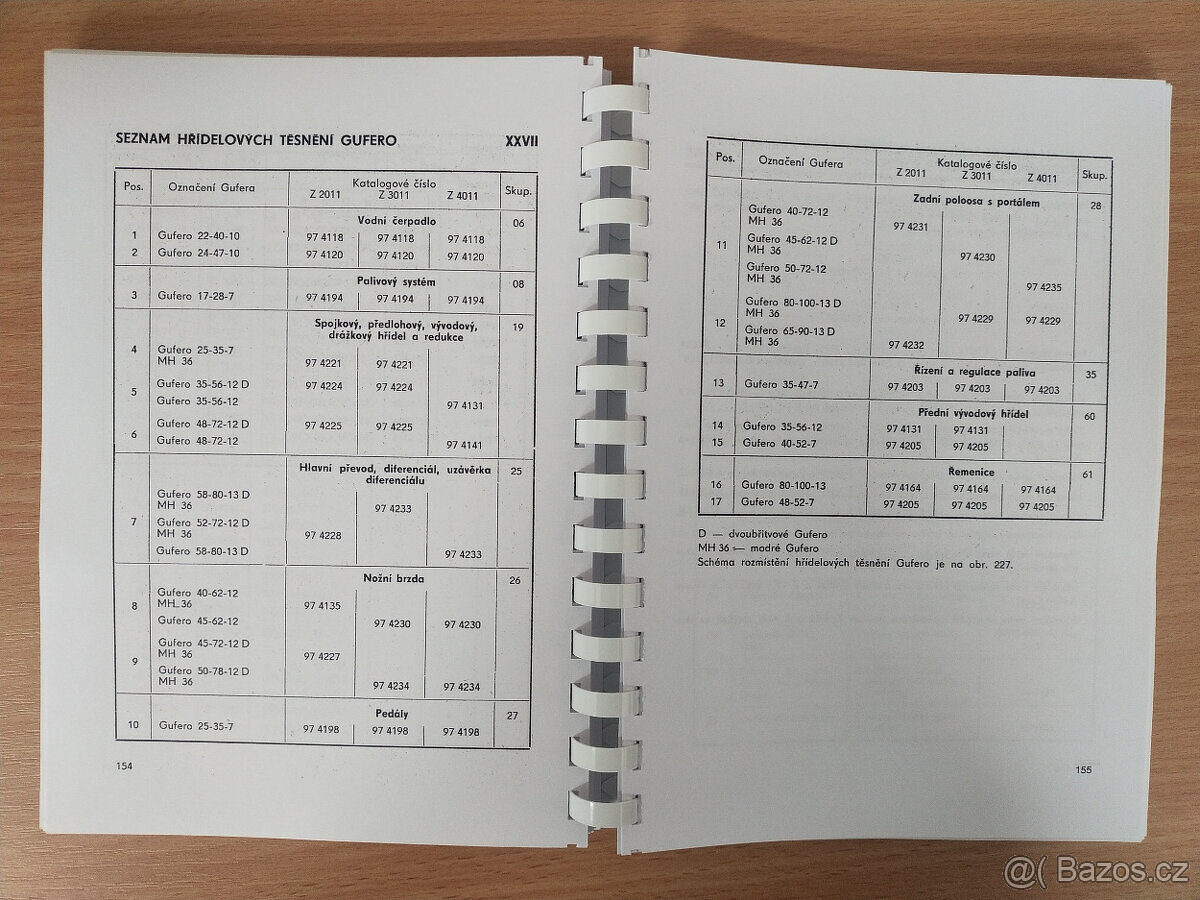 Katalog a dílenská příručka na Zetor 2011, 3011, 4011 - 3