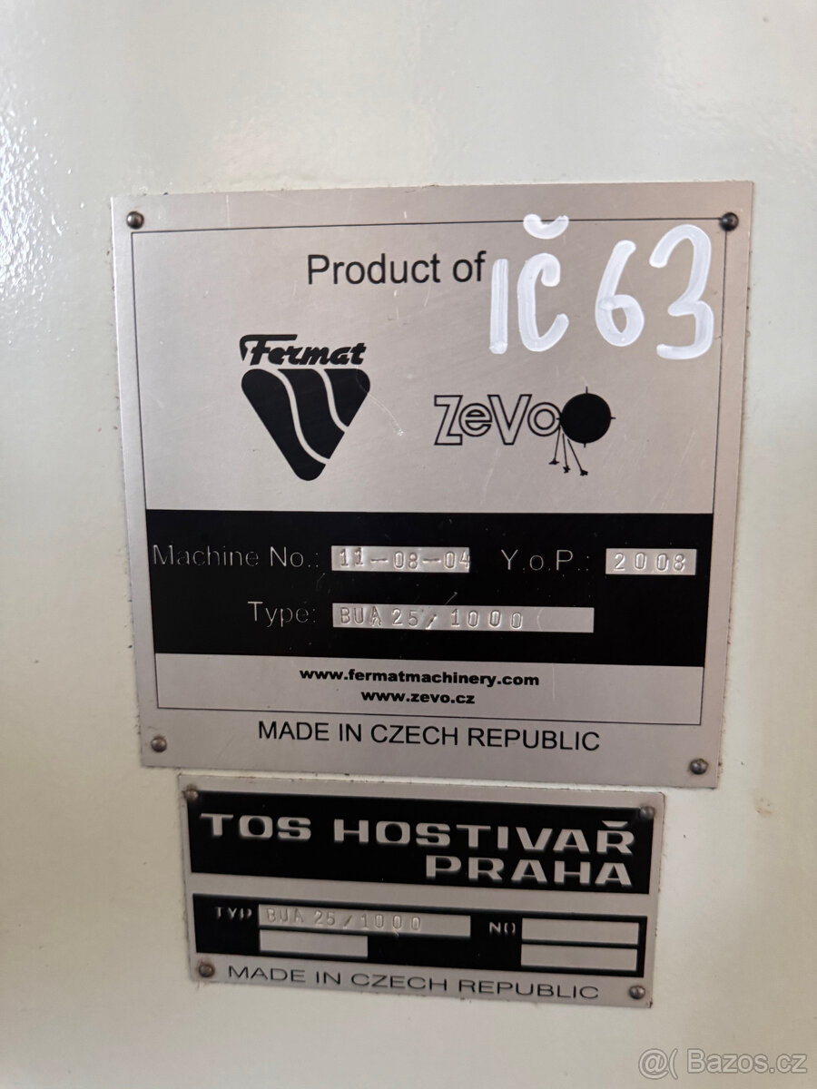 bruska hrotová BUA 25/ 1000 CNC - 3