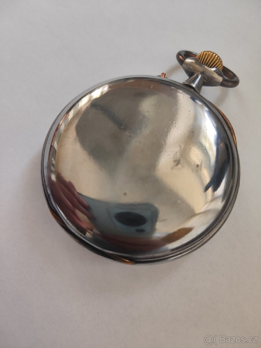 XXL kapesní hodinky DOXA v oceli TOP Stav 67 mm - 3