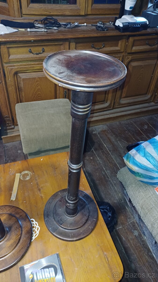 svícny soustružene dřevo - 3