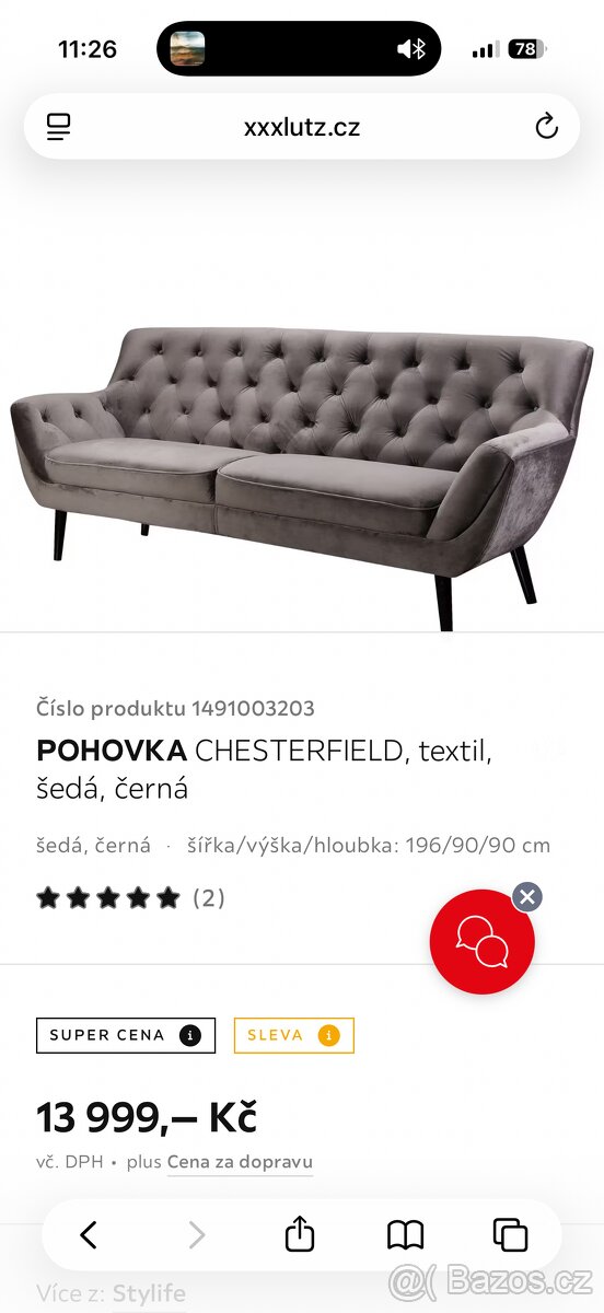 Chesterfield sedačka - 3