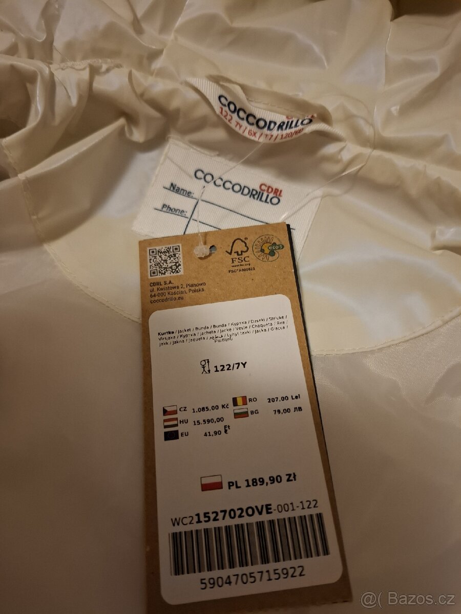 Dívčí přechodová bunda Coccodrillo - nová, s visačkou - 3