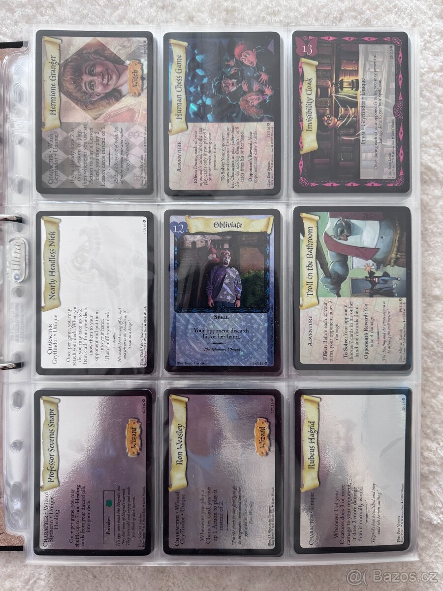 Harry Potter TCG - Base set - 1st Edition / KOMPLETNÍ SADA - 3