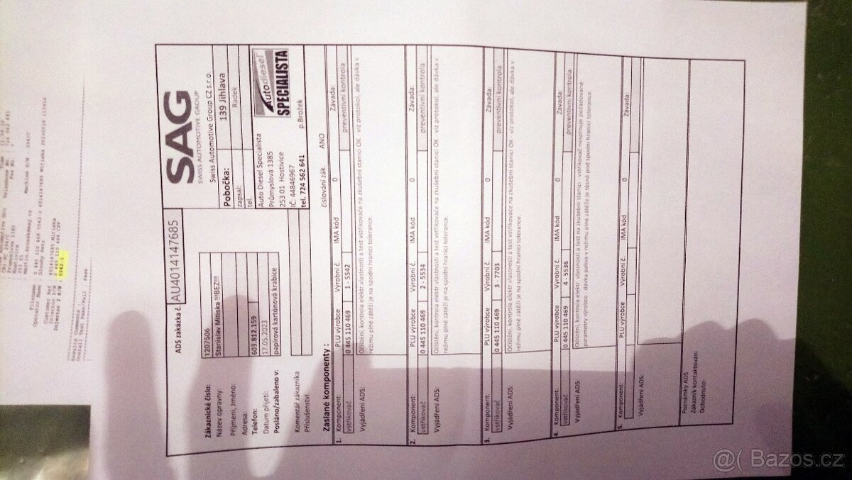 VSTŘIKOVAČE BOSCH - 3